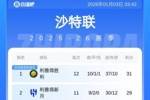 沙特联积分榜：利雅得胜利遭首败！新月本轮若赢球将实现反超登顶